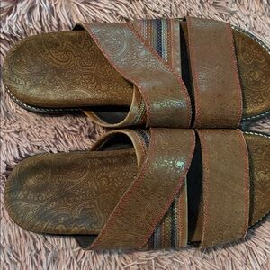 Men’s leather  Slide Sandals